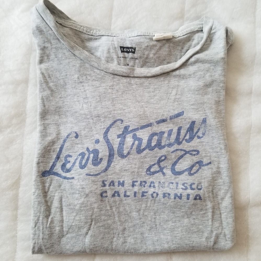 Levi heather grey short sleeve tee